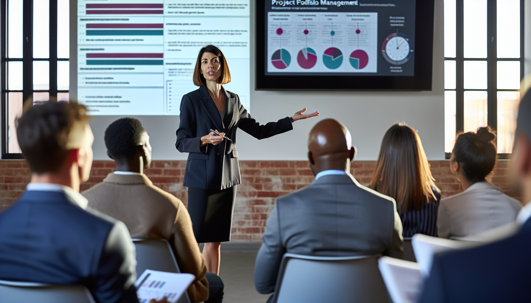 Communication and presentation skills are vital for project portfolio managers