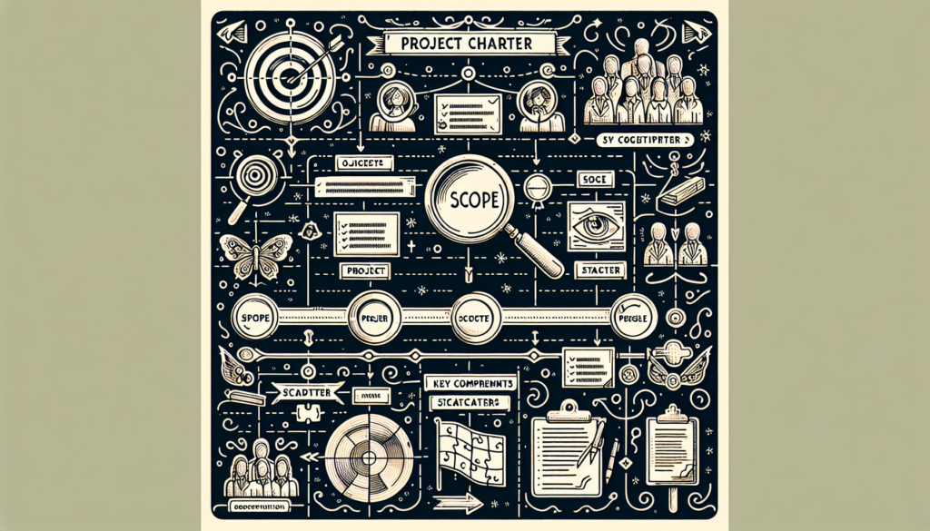 Illustration of a project charter template