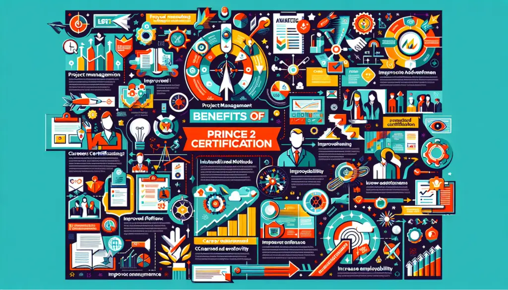 An infographic highlighting the benefits of PRINCE2 certification.