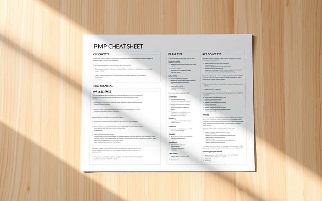 pmp exam cheat sheet